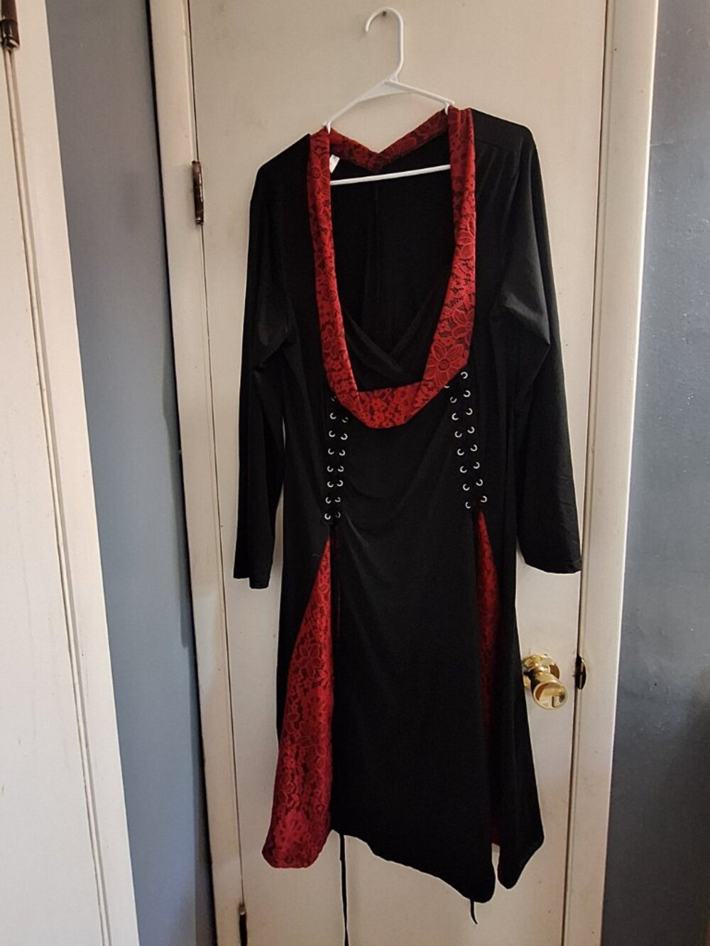 rose gal dress black and red 2x